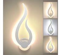 Lightess Applique da Parete Interno LED Lampada Dimmerabile 3 Colori 10W