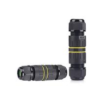 LIGHTEU®, 2 pcs Boîtier de Jonction Étanche Extérieur Connecteur de Câble, IP68, M20 2 Voies 3 Broches Manchon Coupleur Ø 5mm-9mm