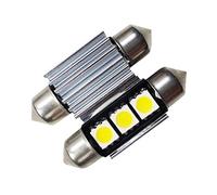 LIGHTEU®, 2x 36mm, 3 LED CMS, fusible feston, intérieur tubulaire, ampoule de voiture, plaque d'immatriculation, plaque d'immatriculation, Canbus gratuit