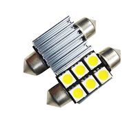 lighteu®, 2X 36mm, 6 LED SMD, fusible feston, intérieur Tubulaire, Ampoule de Voiture, Plaque d'immatriculation, Plaque d'immatriculation, Canbus Gratuit