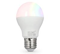 lighteu®, 6W E27 Milight Miboxerwireless E27 6W 2.4G RF télécommande Ampoule LED RGBCCT (télécommande non incluse), 550LM, fut014