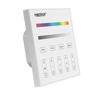 LIGHTEU®, contrôleur de panneau d'écran tactile intelligent mural sans fil 2.4G RF 4 zones RGBW AC 90-120V fonctionne uniquement avec les lumières LED de la série Mi-Light RGBW, T3