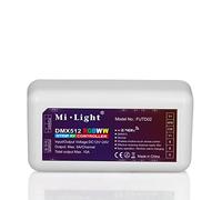 LIGHTEU, Contrôleur sans fil, DMX512, RVBCCT Milight Original couleur et température règlable pour lampe LED RVBWW/RVB 2,4GHz, Régulateur de bande DMX512 gradateur récepteur, futd02