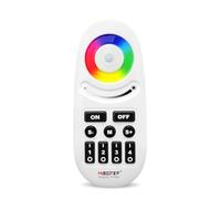 LIGHTEU, MiBoxer FUT095 Télécommande LED RGBW 4 zones 2,4 GHz avec boutons, 16 millions de couleurs, luminosité à intensité variable, portée de 30 m pour systèmes MiBoxer