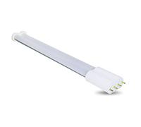 LIGHTEU, Tube Fluorescent Professionnel LED LT-2G11-P08-2 8W blanc neutre, Qualité Industrielle, Remplacement direct pour PHILIPS MASTER PL-L 24W/840 4P ou OSRAM DULUX L 24W/840