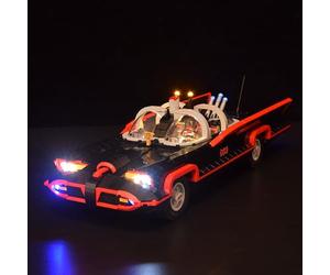 LightGo Kit d'éclairage LED conçu pour Batman compatible avec Lego 76328 The Classic TV Series Batmobile - Modèle non inclus (version classique)