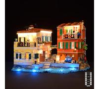 LightGo Kit LED pour Riviera italienne compatible avec les bâtiments modulaires Lego 21359 | Briques d'éclairage uniquement non incluses (version à distance)