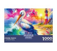 Lighthouse by The Sea at Sunset Carton Durable Jeu Interactif Amusant, Parfait pour Améliorer Les Capacités De Réflexion Et La Concentration 38x26cm/1000pcs