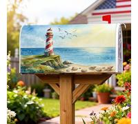 Lighthouse Couvertures magnétiques de boîte aux lettres pour décoration de maison et de jardin Bleu 53,3 x 64,9 cm