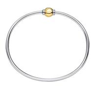 Lighthouse Creations Le traditionnel bracelet en argent sterling et plaqué or jaune 14 carats de Cape Cod, 6 5 inch, Or jaune, na