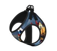 Lighthouse Harnais d'été pour chien avec laisse réglable et réfléchissant Motif peinture diamant