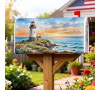 Lighthouse Housses de boîte aux lettres magnétiques pour décoration de jardin, cour, 45,7 x 53,3 cm