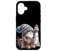 Lighthouse Keeper GNOME for Beach Trip and Family Vacation Coque pour iPhone 16