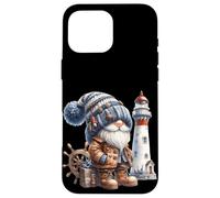 Lighthouse Keeper GNOME for Beach Trip and Family Vacation Coque pour iPhone 16 Pro Max