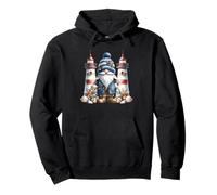 Lighthouse Keeper GNOME with Seashell for Men Boat Captain Sweat à Capuche