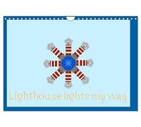 Lighthouse lights my way (Wall Calendar 2026 DIN A4 landscape), CALVENDO 12 Month Wall Calendar: Lighthouse show me the way I should go