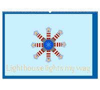 Lighthouse lights my way (Wall Calendar 2027 DIN A2 landscape), CALVENDO 12 Month Wall Calendar: Lighthouse show me the way I should go