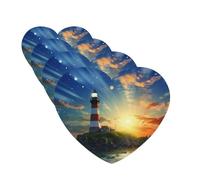 Lighthouse Lot de 4 cartes parfumées à suspendre pour voiture, aromathérapie, armoire, salle de bain, voiture, miroir intérieur