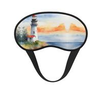 Lighthouse Masque de sommeil confortable pour adultes Bloque la lumière Aide à la sieste pour les voyages, l'insomnie et le camping