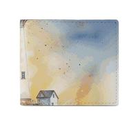 Lighthouse Portefeuille léger imprimé complet, double pli pour cartes de crédit, porte-monnaie, portefeuille avec fermeture éclair lisse pour femme, Style :, One size