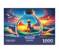 Lighthouse Puzzle 1000 Pièces Cadeau Unique Jeu Éducatif Défi Jouet À De Qualité Supérieure Peinture Art pour Adultes Et Enfants À Partir De 12 Ans 70x50cm/1000pcs
