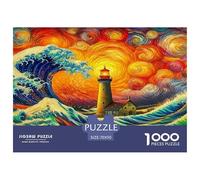Lighthouse Puzzle 1000 Pièces Educa Jouet en Bois Cadeau Unique De l'art De La Décoration Jeu Éducatif Challenge Toy Adultes & Enfants des 14 Ans 70x50cm/1000pcs