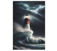 Lighthouse Puzzle en Bois 1000 Pièces, DIY, Divertissement Créatif, Amusement Puzzles pour Adultes Et Enfants À Partir De 12 Ans, 78×53cm