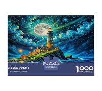 Lighthouse Puzzles 1000 Pieces Cadeau Unique Jeu Éducatif Challenge Toy À De Qualité Supérieure Peinture Art pour Adultes Et Enfants 38x26cm/1000pcs