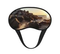 Lighthouse Rocks Masque de sommeil pour homme et femme - Masque occultant pour le sommeil - Masque doux et respirant pour le sommeil, la sieste, le bureau