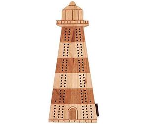 Lighthouse Shaped Cribbage Board - Made In Usa