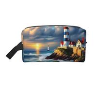 Lighthouse Trousse de toilette de voyage pour femme Motif peinture diamant, blanc, Taille unique