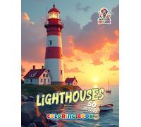 Lighthouses - Coloring Book: 50 detailed lighthouse illustrations for relaxation, inspiration, and artistic coloring