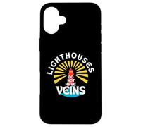 Lighthouses Do Not Have Veins Trophée de golf pour femme Coque pour iPhone 16 Plus