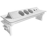 Lighting Bloc prises pivotant 3 Prises + ports 1 USB - 1 USB C - Blanc