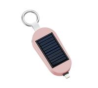 (Lighting,Sakura Pink)4 in 1 Mini Power Phone Watch Banks with Keychains Carryable Retractable Plug Power Banks for Outdoor Camping