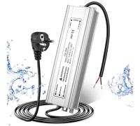 LightingWill Alimentation 12V 6,7A 80W IP67, Transformateur 220V 12V Étanche avec Prise, Convertisseur AC 220V vers DC 12 Volts, Transfo pour Bandes, Lampes et Projecteurs