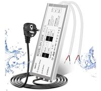 LightingWill Alimentation 24V 10,41A 250W IP67, Transformateur 220V 24V Étanche avec Prise, Convertisseur AC 220V vers DC 24 Volts, Transfo pour Bandes, Lampes et Projecteurs