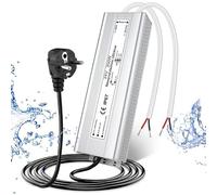 LightingWill Alimentation 24V 8,3A 200W IP67, Transformateur 220V 24V Étanche avec Prise, Convertisseur AC 220V vers DC 24 Volts, Transfo pour Bandes, Lampes et Projecteurs