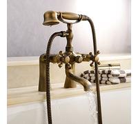 LightInTheBox antique vintage Laiton 7,6 - 15,2 cm centres de salle de bain à deux poignées Clawfoot Baignoire Douche Combo robinet mural Laiton antique deux poignées deux trous. Discount robinet