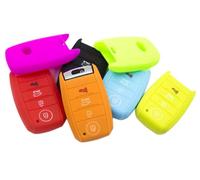 LIGHTKOREA Coque, étui de protection de Smart Key en silicone à 4 boutons - 1 pièce -pour Kia Soul Carnival Sedona Niro Sorento Sportage Rio Forte Optima Cerato Koup, citron vert