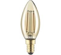 LightMe LM85051 LED E14 forme de flamme 2.5 W ambré (Ø x H) 35 mm x 97 mm à filament 1 pc(s)