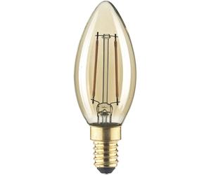 LightMe LM85051 LED E14 forme de flamme 2.5 W ambré (Ø x H) 35 mm x 97 mm à filament 1 pc(s)