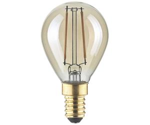LightMe LM85054 LED E14 forme de goutte 4.5 W ambré (Ø x L) 45 mm x 80 mm 1 pc(s)