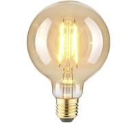 LightMe LM85060 LED E27 forme de globe 4.5 W ambré (Ø x H) 95 mm x 140 mm à filament 1 pc(s)