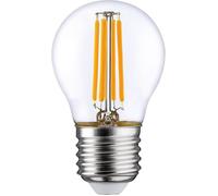 LightMe LM85338 LED CEE F (A - G) E27 forme de poire 6.5 W = 60 W blanc chaud (Ø x L) 45 mm x 77 mm à filament, non dimmable