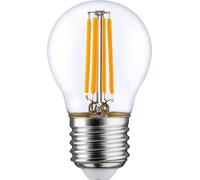 LightMe LM85338 LED CEE F (A - G) E27 forme de poire 6.5 W = 60 W blanc chaud (Ø x L) 45 mm x 77 mm à filament, non dimmable