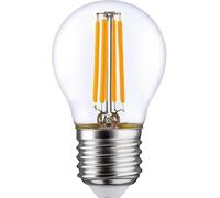 LightMe LM85338 LED CEE F (A - G) E27 forme de poire 6.5 W = 60 W blanc chaud (Ø x L) 45 mm x 77 mm à filament, non dimmable 1 pc(s)