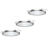 LightMe LM85661 Aqua Luminaire à LED encastrable jeu de 3 LED GX53 18 W argent brillant