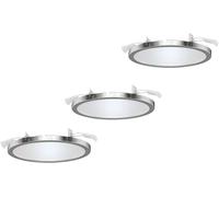 LightMe LM85661 Aqua Luminaire à LED encastrable jeu de 3 LED GX53 18 W argent brillant