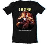 Lightn Candyman Mens T Shirt Retro Clive Barker Slasher Film Horror Movie Graphic Tee Shirt-Black Hemden(3X-Large)